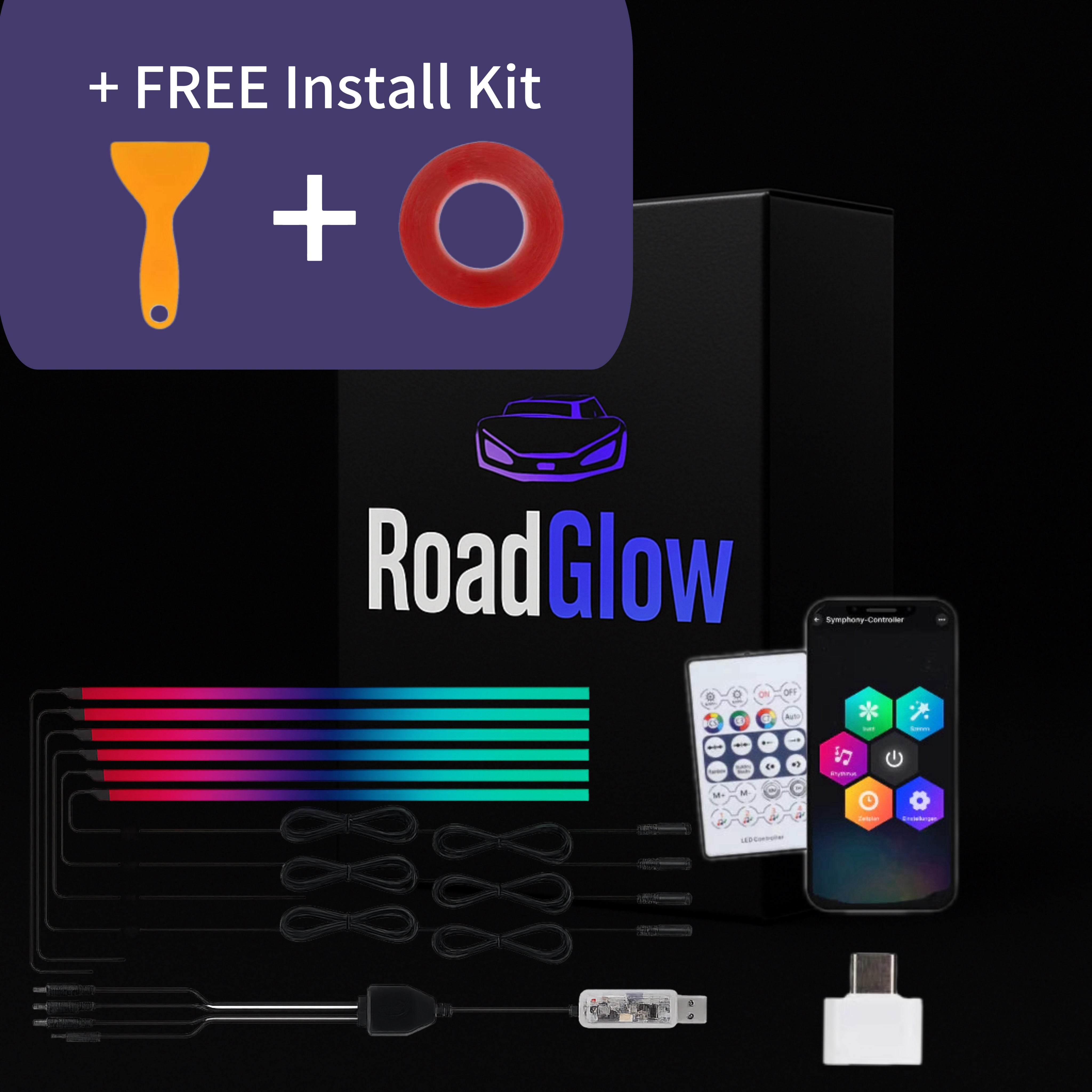 Prismoto/USBC (110cm/43 inches each strip)