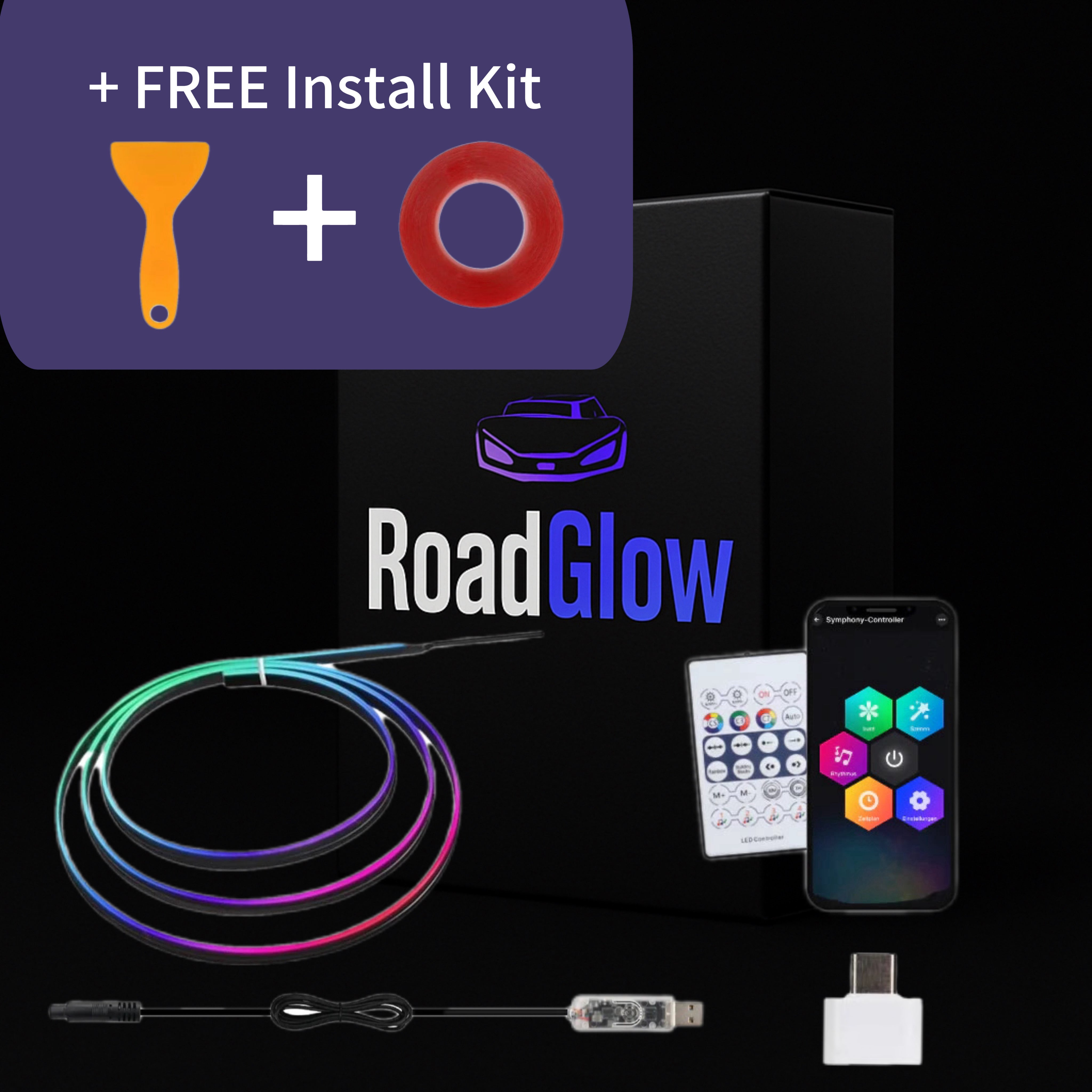 Abient Lighting USB/USBC (110cm/43 inches each strip)